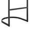Armen Living Atherik Counter Stool in Black Metal with Gray Faux Leather 840254335875 - alternate 6